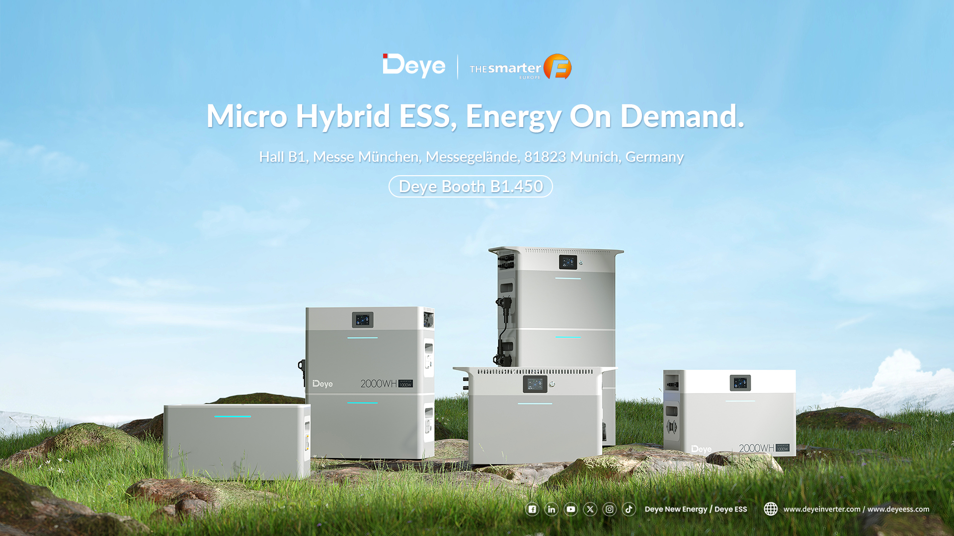 Deye at The smarter E Europe 2025 